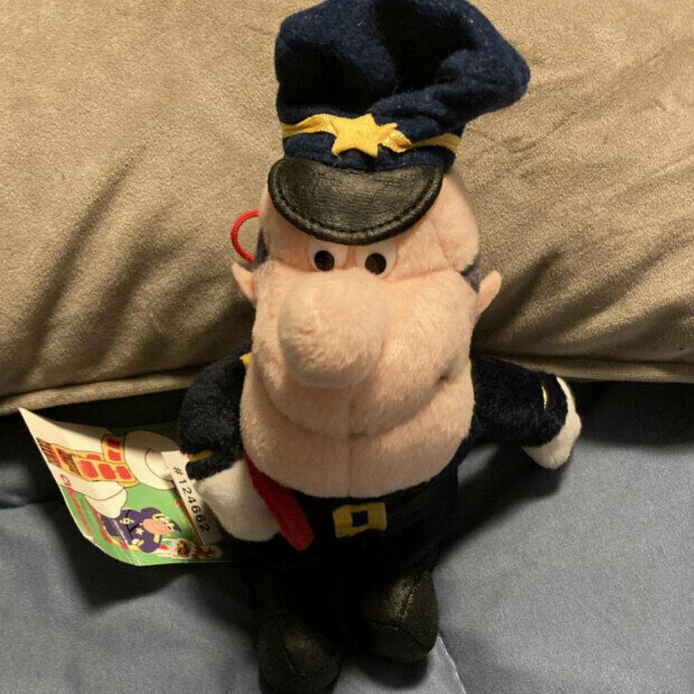 Vintage 8 Stuffins Traffic Cop Plush Frosty